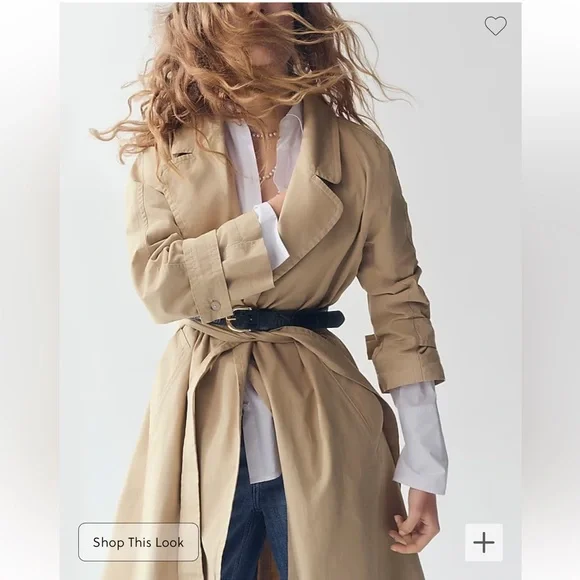 J. Crew Relaxed heritage trench coat in chino Light Khaki NEW BT324 - Picture 3 of 12